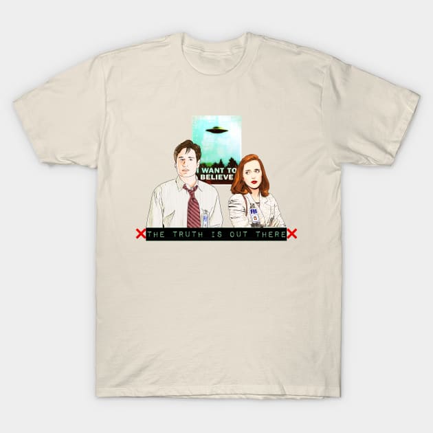 The X files the truth is out there I want to believe T-Shirt by Mimie20